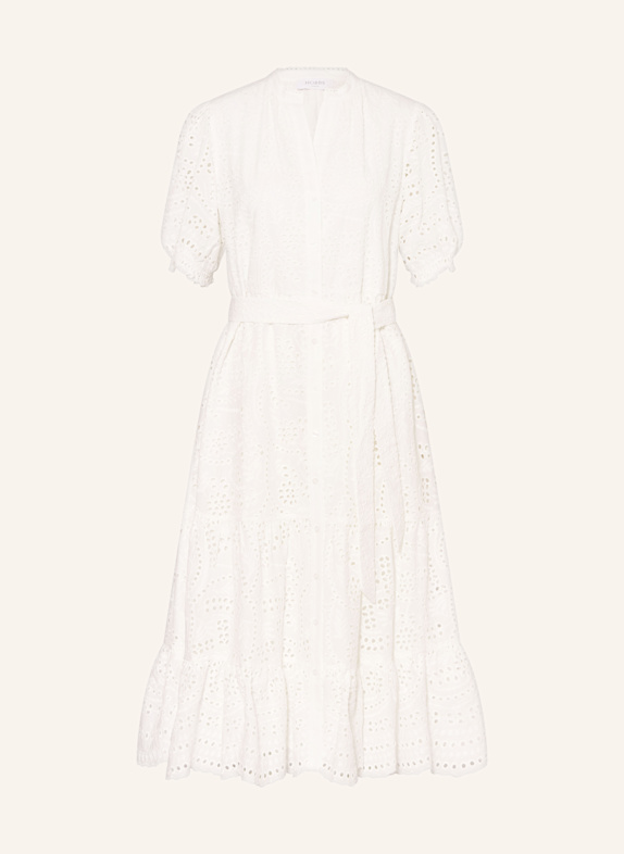 HOBBS Hemdblusenkleid ROSANNA aus Lochspitze WEISS