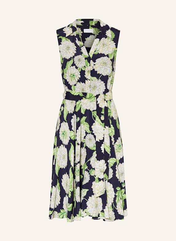 HOBBS Kleid BEA DUNKELBLAU/ HELLGRÜN/ GELB