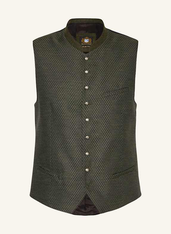 Hammerschmid Trachtenweste JONAS Slim Fit DUNKELGRÜN/ SCHWARZ