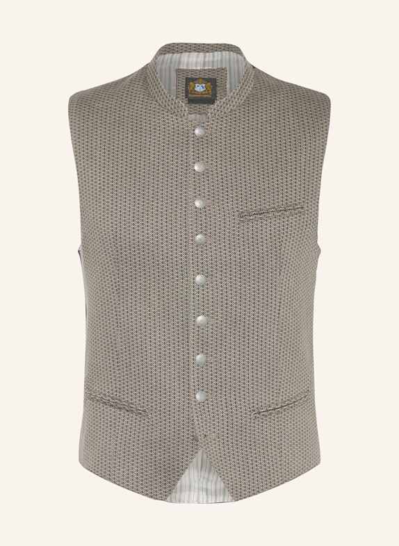 Hammerschmid Trachtenweste KILIAN Slim Fit BEIGE/ SCHWARZ