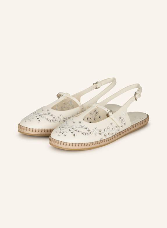 JIMMY CHOO Mary Jane ballet flats AMIEE FLAT ECRU