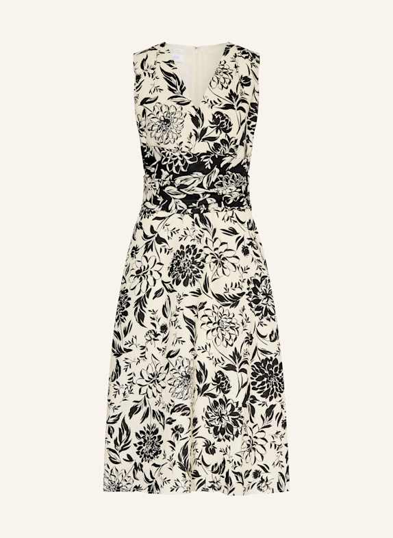 HOBBS Leinenkleid TEAGAN ECRU/ SCHWARZ