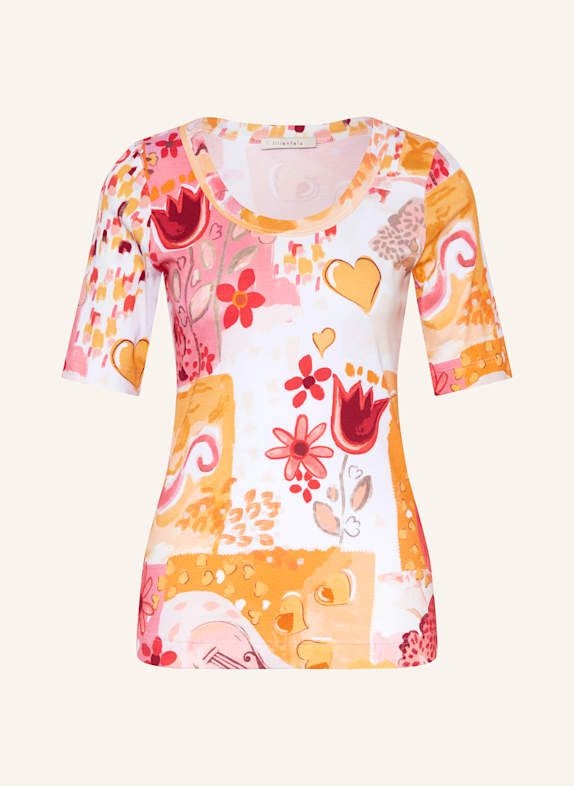 lilienfels T-shirt POMARAŃCZOWY/ CZERWONY/ BEŻOWY
