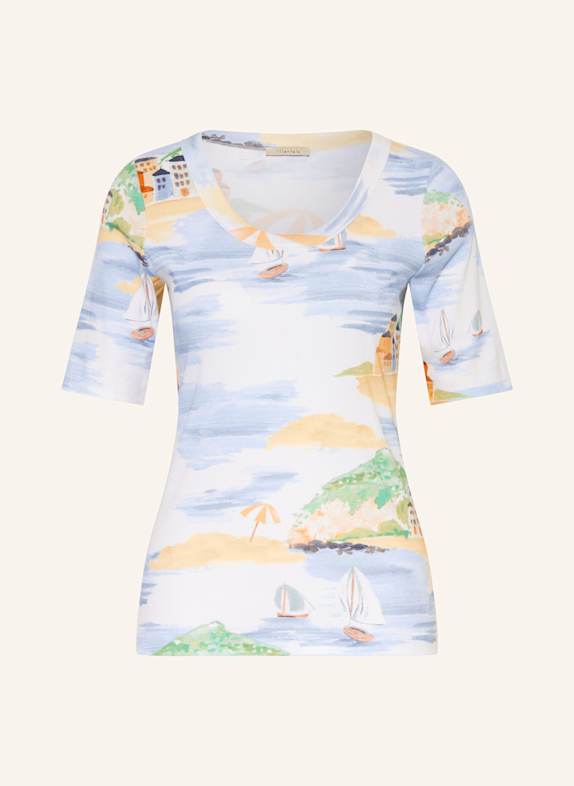 lilienfels T-Shirt WEISS/ BLAUGRAU/ GELB