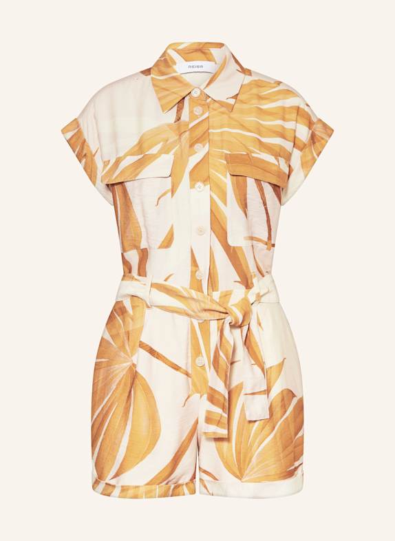 REISS Jumpsuit HARRI ECRU/ DARK YELLOW/ LIGHT PINK