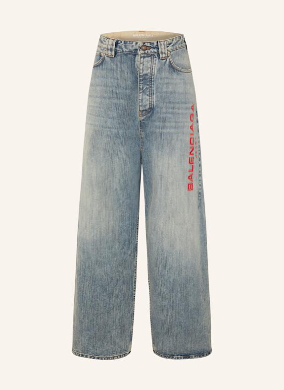 BALENCIAGA Jeansy wide leg 5760 STAINED