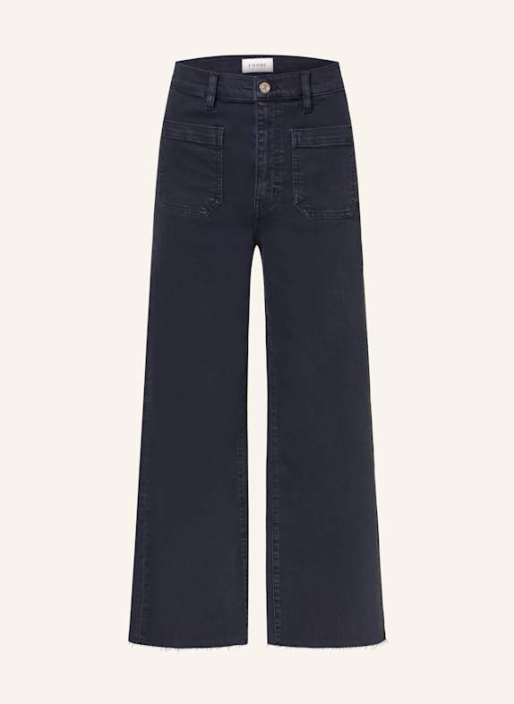 FRAME 7/8 jeans THE ANCHOR NVYR NAVY RAW FRAY