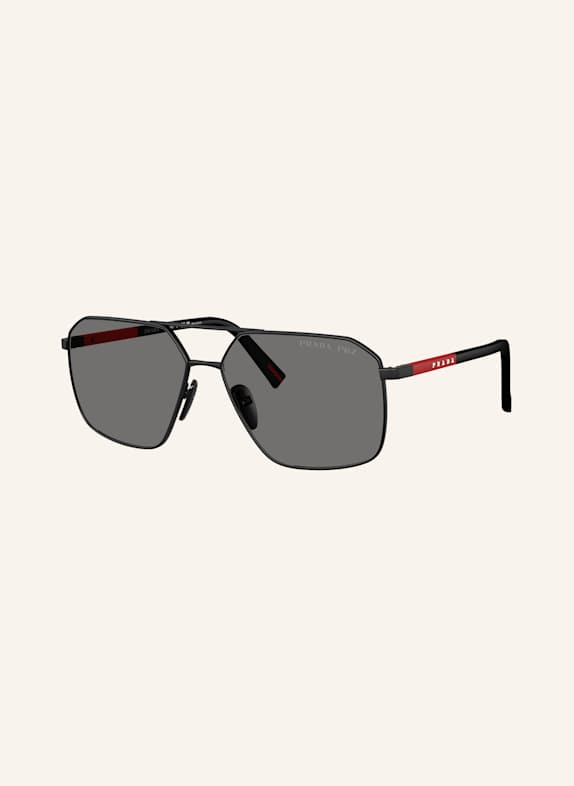 PRADA LINEA ROSSA Sonnenbrille PS A505 1BO02G - SCHWARZ/ GRAU POLARISIERT