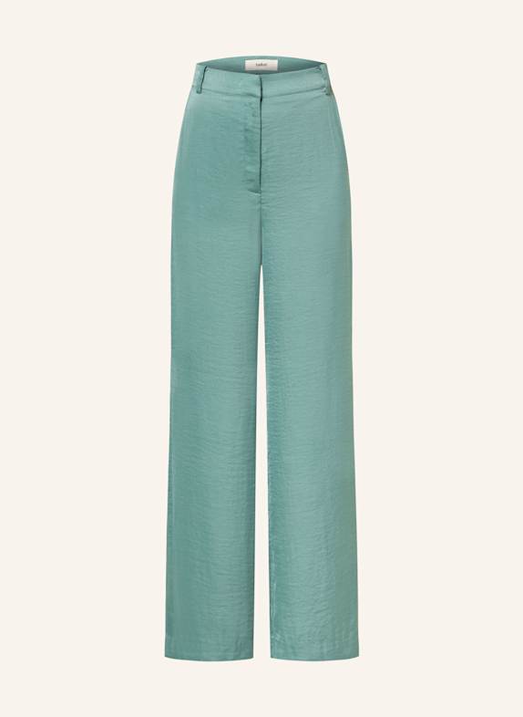 ba&sh Marlenehose SOLVEIG aus Satin GRÜN