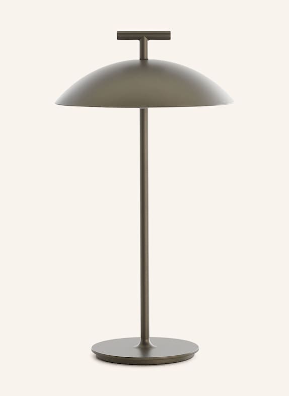 Kartell Lampe de table MINI GEEN-A MARRON FONCÉ/ OR