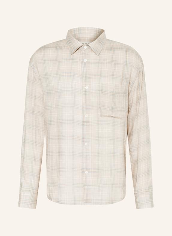 FRAME Hemd Comfort Fit CREME/ HELLBLAU/ GRAU