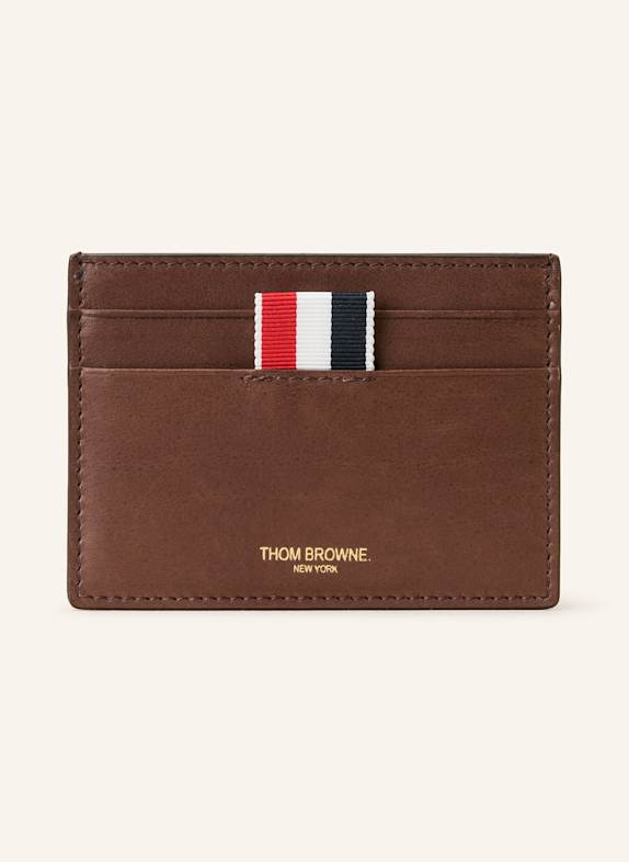 THOM BROWNE. Kartenetui DUNKELBRAUN
