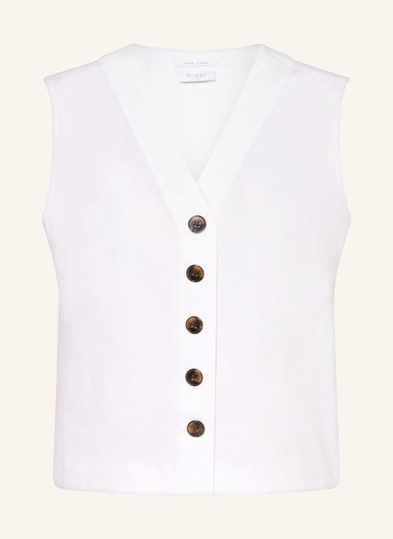 HOBBS Blusenshirt KAYLEE aus Leinen WEISS