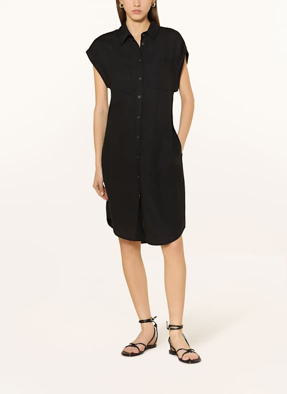 Part Two Shirt dress ELLENAPW with linen BLACK