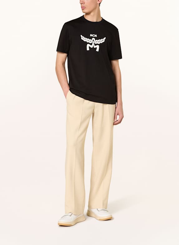 MCM T-shirt SORT / HVID