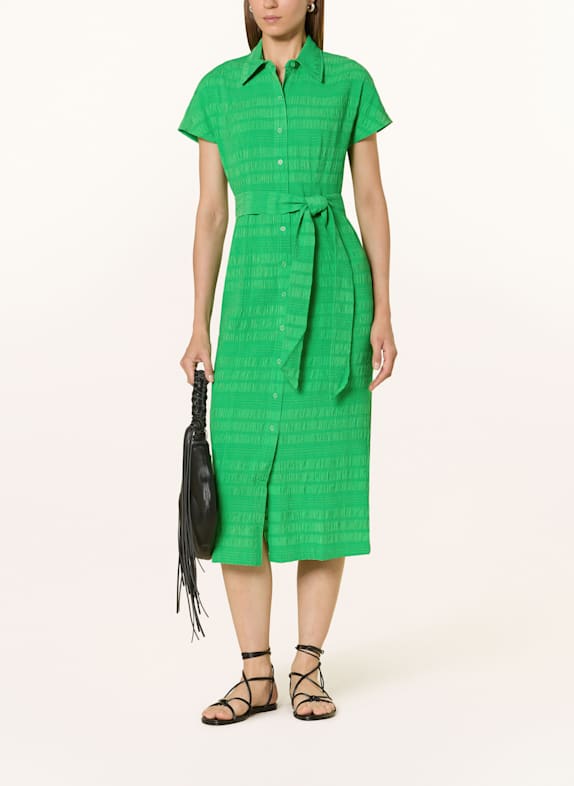 WHISTLES Hemdblusenkleid MILLIE GRÜN