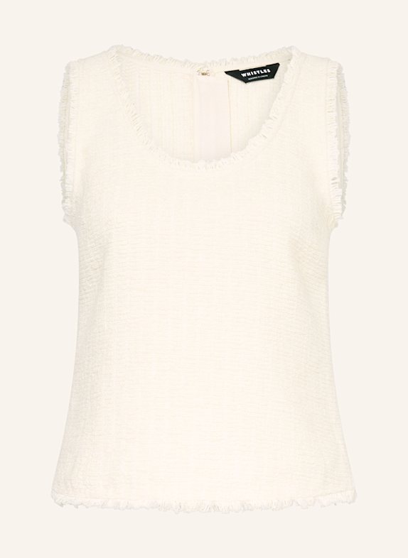 WHISTLES Bouclé-Top LUCIE CREME