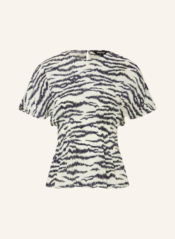 WHISTLES Blusenshirt ECRU/ DUNKELBLAU/ HELLGRÜN