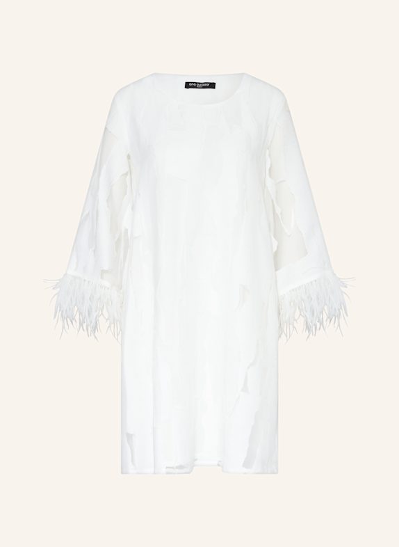 Ana Alcazar Kleid mit Glitzergarn WEISS