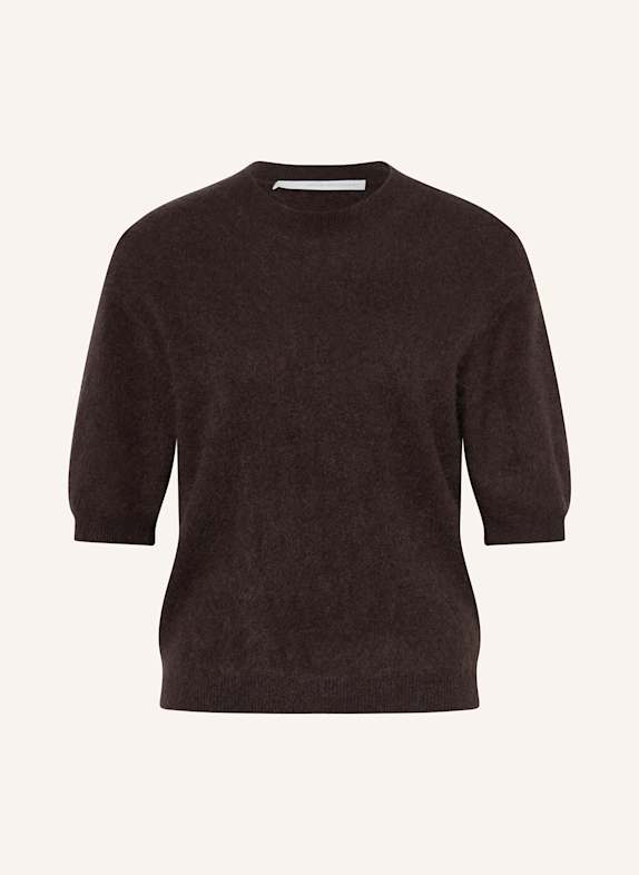 HERZEN'S ANGELEGENHEIT Knit shirt in cashmere DARK BROWN