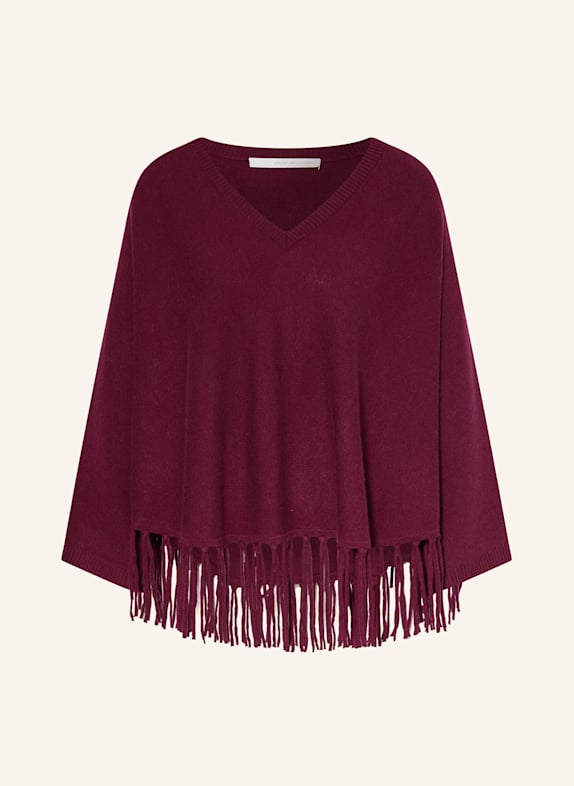 HERZEN'S ANGELEGENHEIT Poncho DUNKELROT