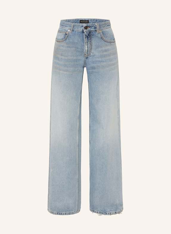 BALENCIAGA Jeansy wide leg 4200 LIGHT BLUE