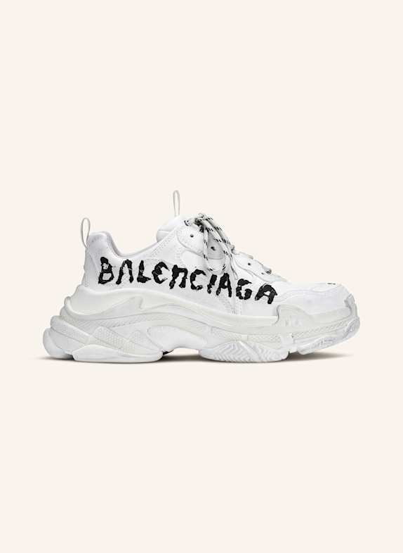 BALENCIAGA Sneakersy TRIPLE S BIAŁY