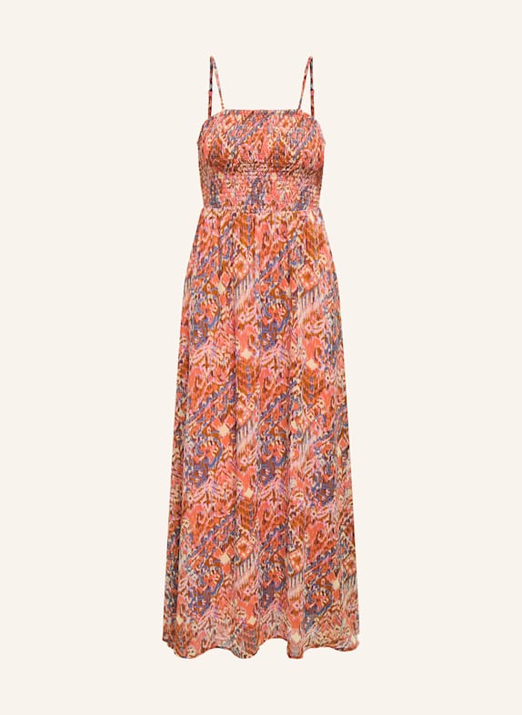 ONLY Kleid ORANGE/ BLAUGRAU/ ECRU
