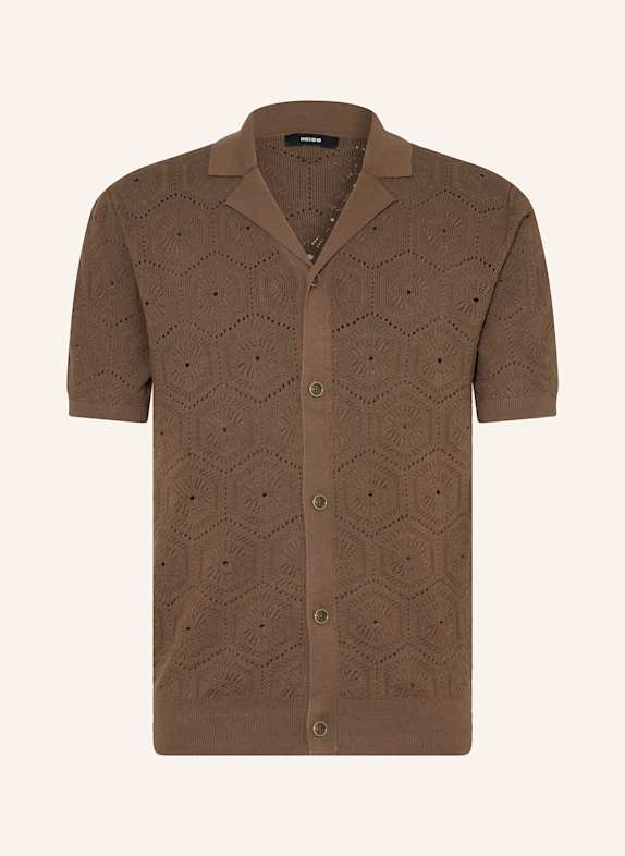 REISS Knit shirt ROYCE Regular Fit BROWN