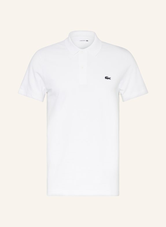 LACOSTE Strick-Poloshirt Regular Fit WEISS