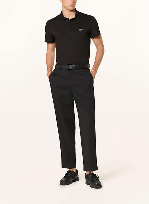 LACOSTE Strikket poloshirt, regular fit SORT