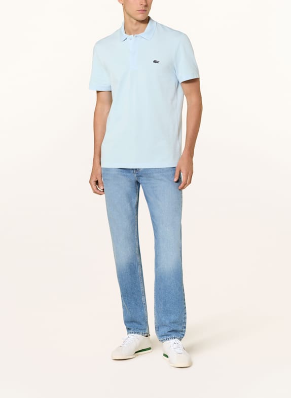 LACOSTE Strick-Poloshirt Regular Fit HELLBLAU