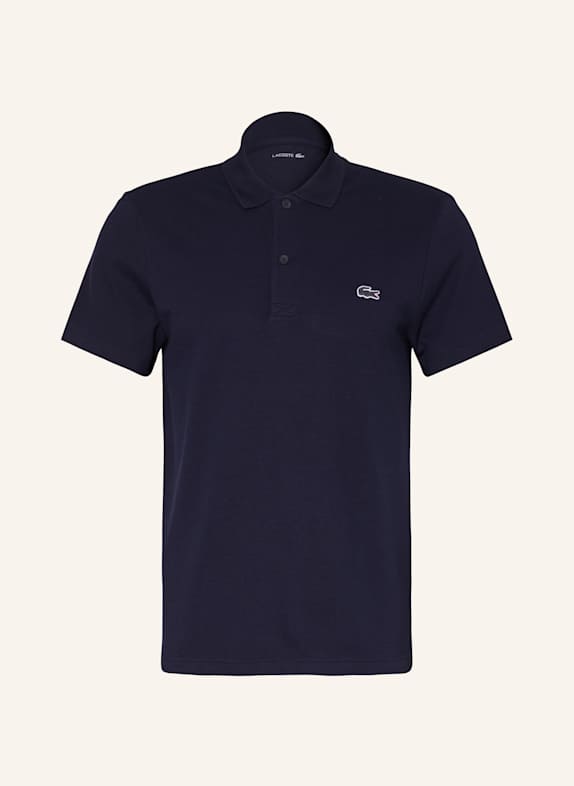 LACOSTE Strick-Poloshirt Regular Fit DUNKELBLAU