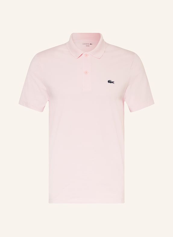 LACOSTE Strick-Poloshirt Regular Fit HELLROSA