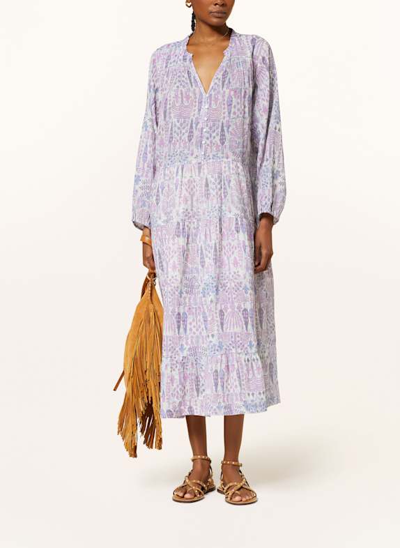 ba&sh Kleid PIDOLA ROSA/ BLAUGRAU/ ECRU