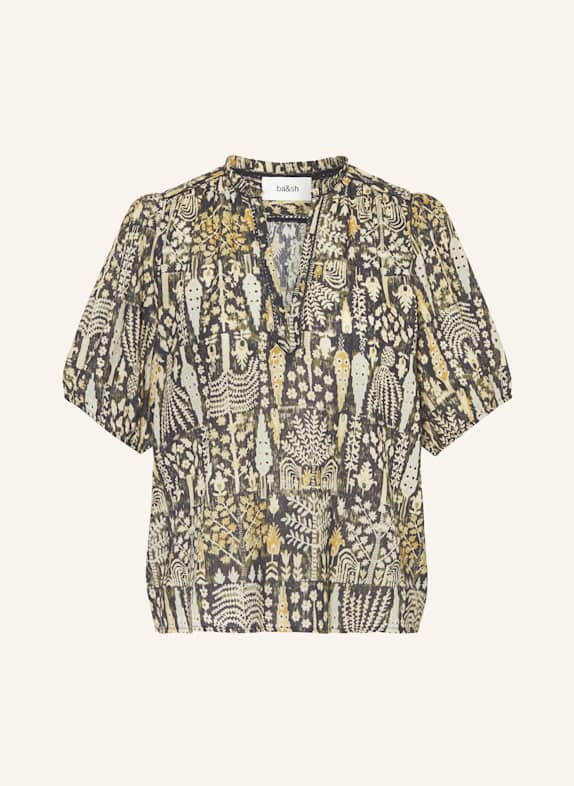 ba&sh Blusenshirt KHAKI/ HELLBLAU/ DUNKELGELB