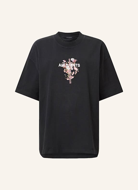 ALLSAINTS Oversized tričko ETERNAL ETTA ČERNÁ
