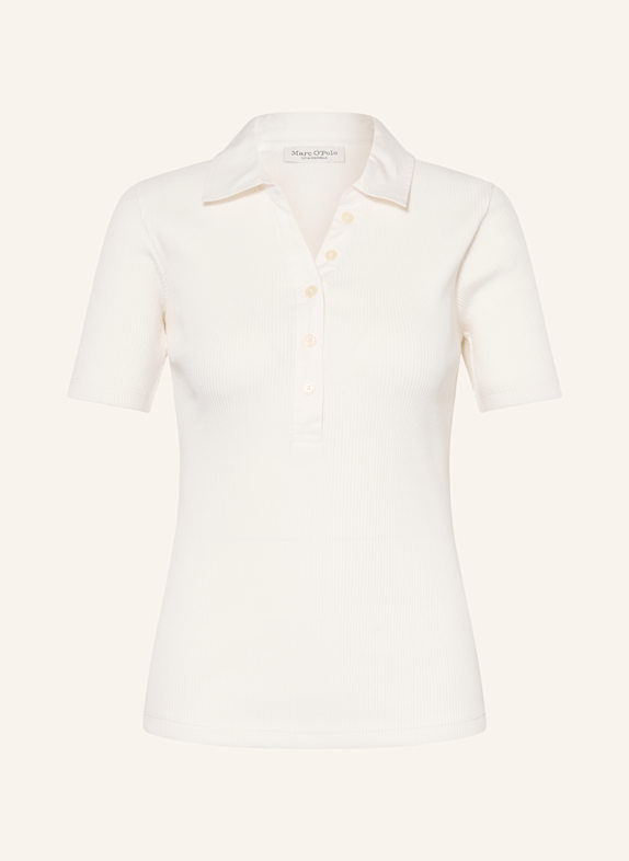 Marc O'Polo Strick-Poloshirt Regular Fit WEISS
