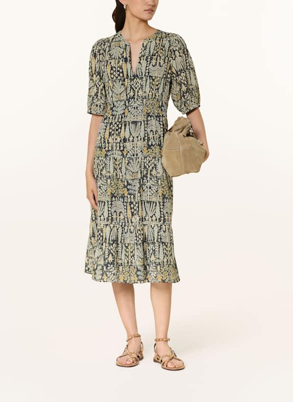 ba&sh Kleid PANISSA HELLGELB/ HELLBLAU/ LILA