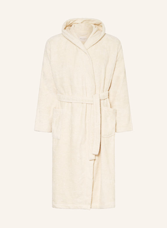 Marc O'Polo Men’s bathrobe with hood WHITE