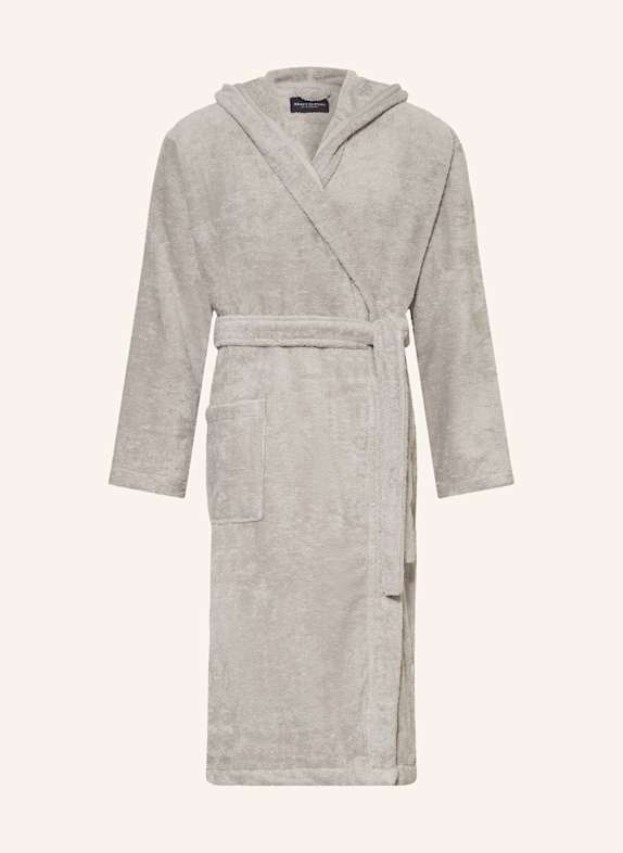 Marc O'Polo Men’s bathrobe with hood GRAY