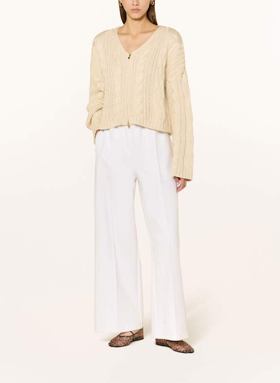 NINETY-9 Gebreid vest KNITTED CRÈME