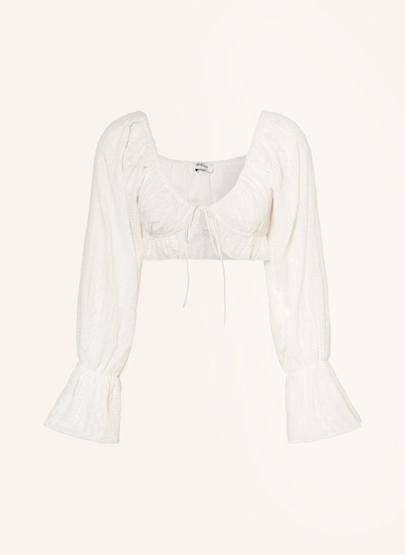 NINETY-9 Cropped-Bluse SUNSEEKER WEISS