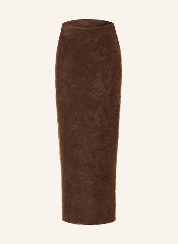 SOFT GOAT Strickrock aus Cashmere BRAUN