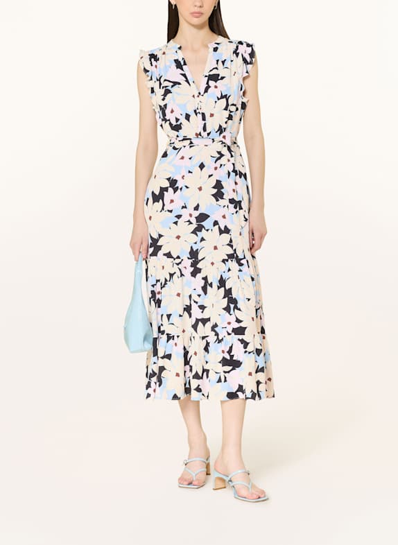 HOBBS Kleid SHAUNA CREME/ HELLBLAU/ HELLROSA