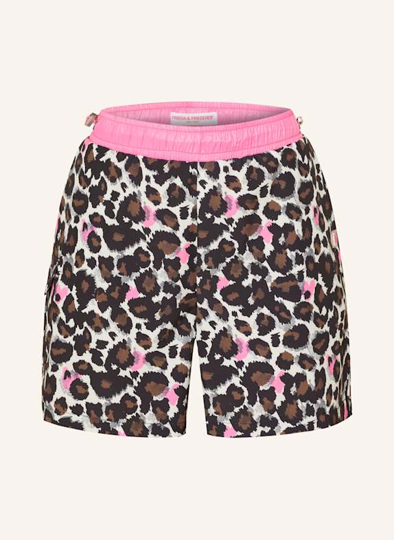 FRIEDA & FREDDIES Shorts ECRU/ DARK BROWN/ PINK