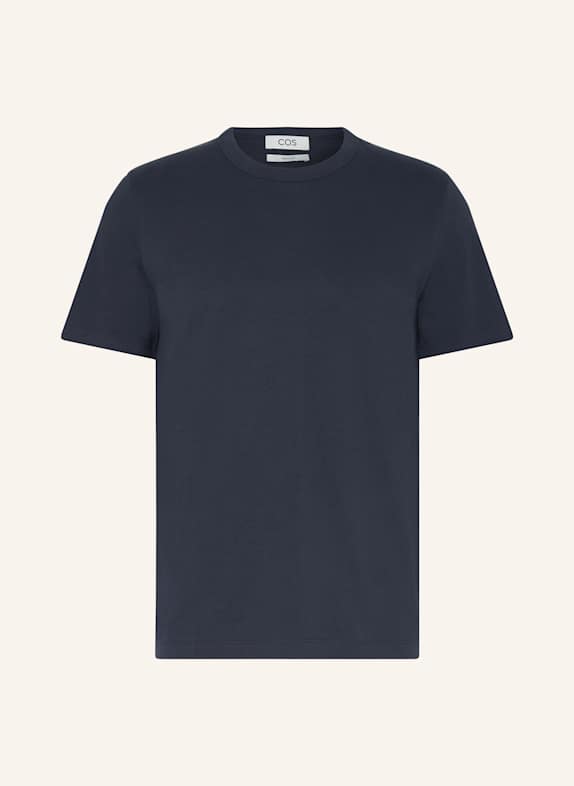 COS T-shirt GRANATOWY