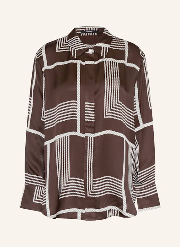 someday Hemdbluse ZISI DUNKELBRAUN / WEISS