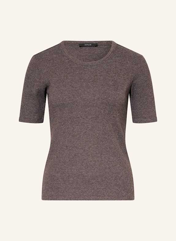 OPUS T-Shirt SULCHEN DUNKELBRAUN