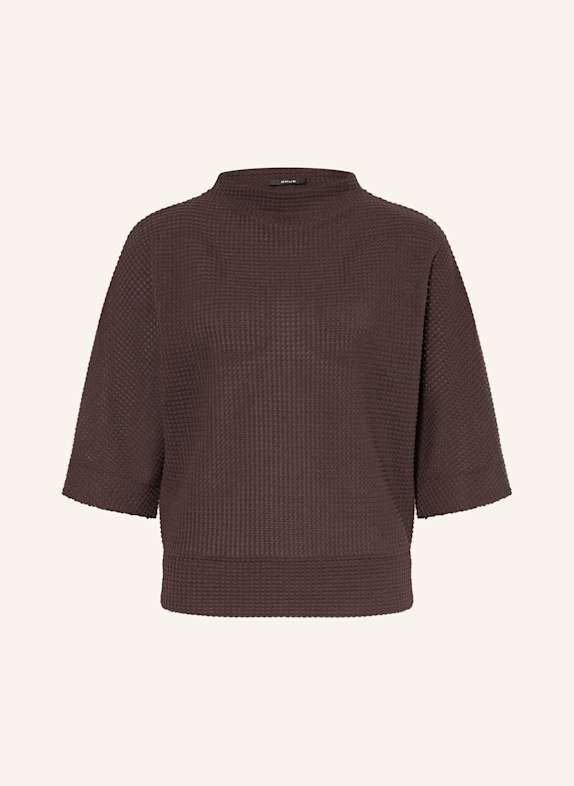 OPUS Pullover GULOPI mit 3/4-Arm DUNKELBRAUN